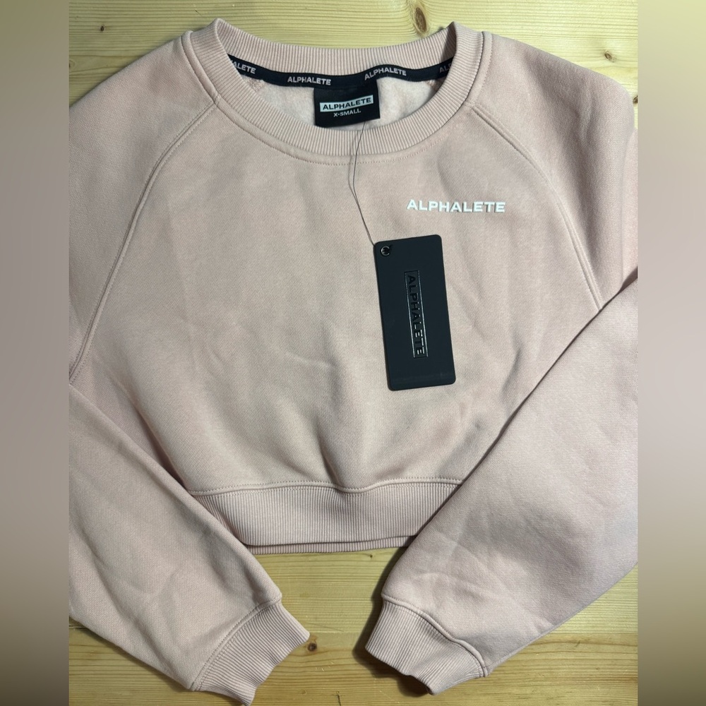 Alphalete Pale Blush Pink Crewneck Sweatshirt